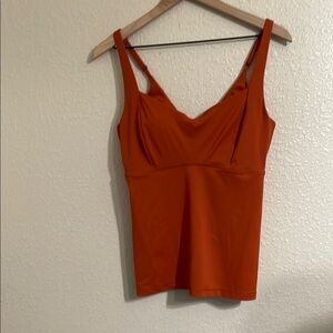 Athleta burnt Orange Women's swim Top